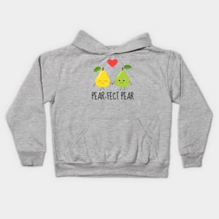 Pear-Fect Pear Funny Pear Couple Kids Hoodie